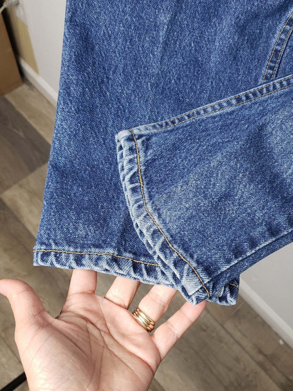 Vintage Levi's 522 100% Cotton Tapered Fit Straight Leg Jeans Size 16 Short USA - Picture 6 of 16